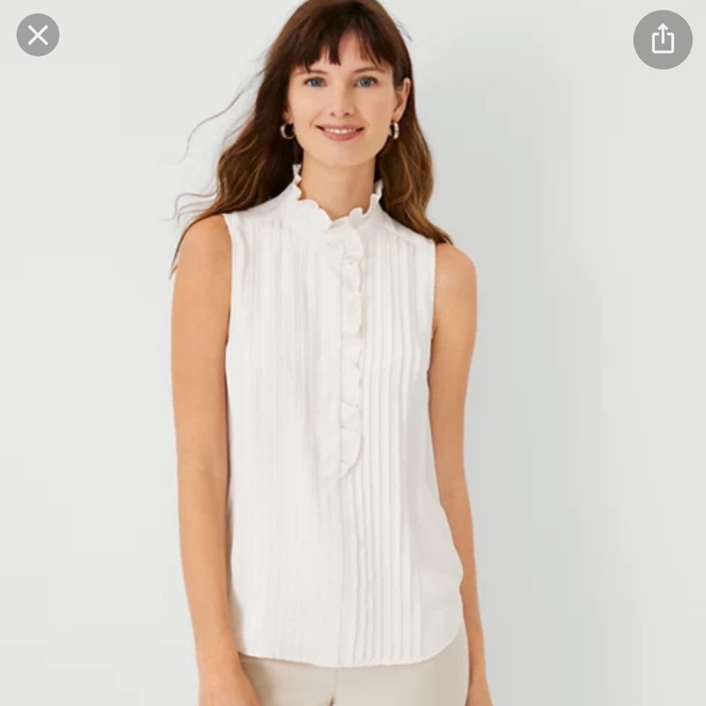 Ann Taylor blouses, xxs, white.